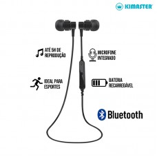 Fone de Ouvido sem Fio Bluetooth com Microfone Action Kimaster - K27 Preto